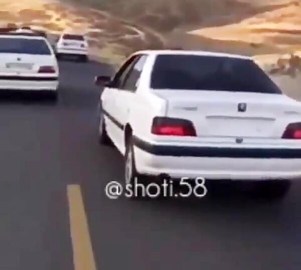 عکس پژو پارس در برف