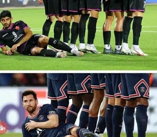 عکس لیونل مسی در پرسپولیس