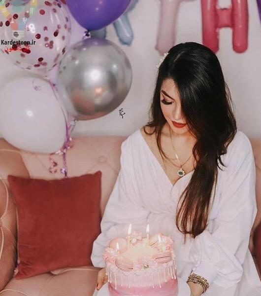 ژست عکس تولد دخترانه جدید