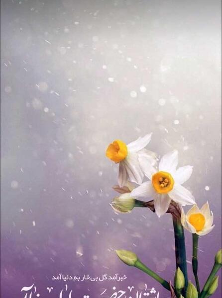 عکس نوشته زیبا میلاد امام زمان