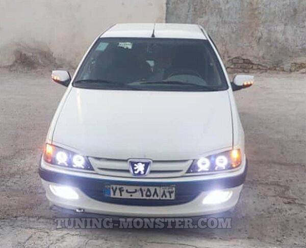 عکس پژو پارس چراغ دار