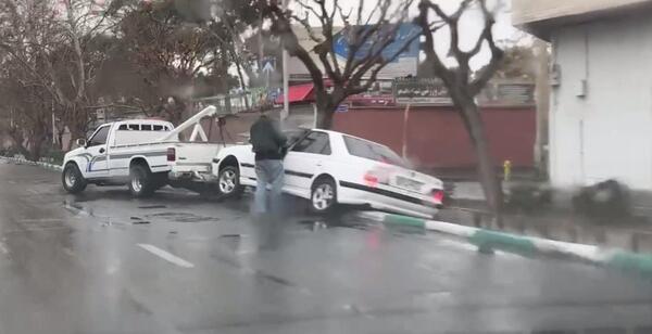 عکس پژو پارس داغون