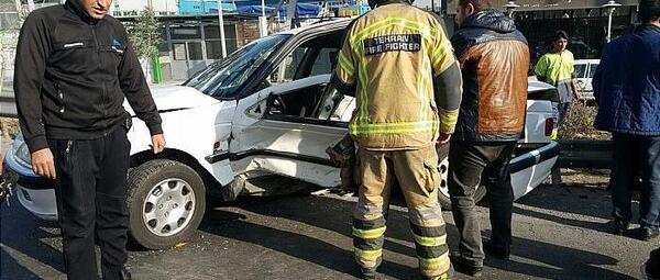 عکس پژو پارس داغون