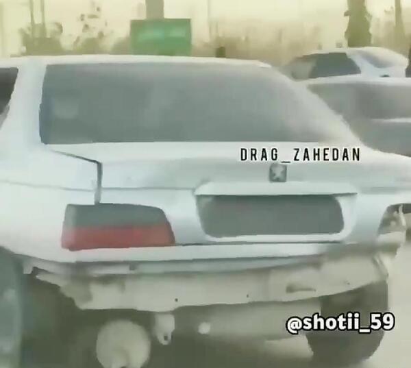 عکس پژو پارس داغون