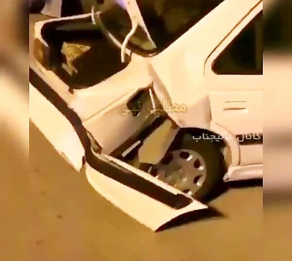 عکس پژو پارس تصادف کرده