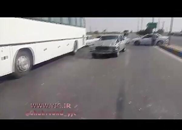 عکس پژو پارس تصادف کرده