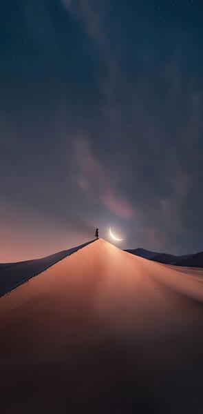 عکس پس زمینه گوشی آسمان شب