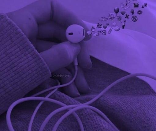 عکس پروفایل دخترونه کیوت بنفش