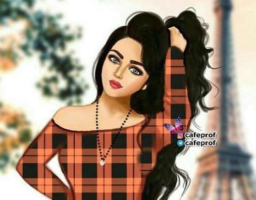 عروسکی عکس دخترانه فانتزی جدید برای پروفایل