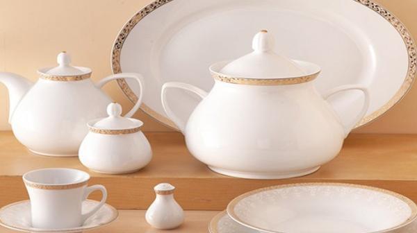 عکس گل چینی روی ظروف