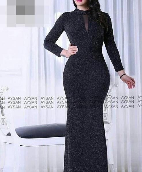 عکس لباس مشکی مجلسی بلند