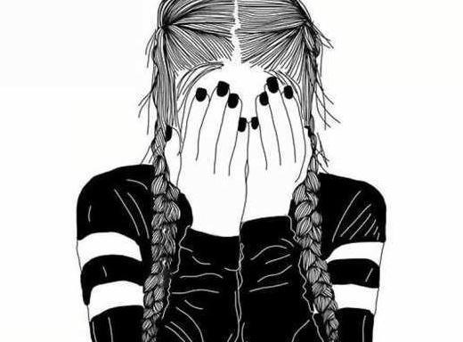 عکس مشکی دخترانه غمگین
