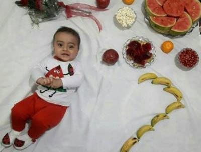 عکس نوزاد شب یلدا