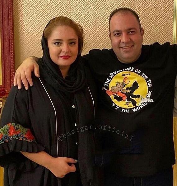 عکس برادر نرگس محمدی