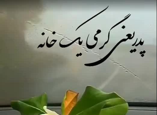 عکس پدر یعنی گرمی یک خانه