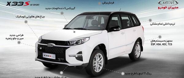 عکس ماشین ام وی ام x33 s 5 سرعته اتوماتیک