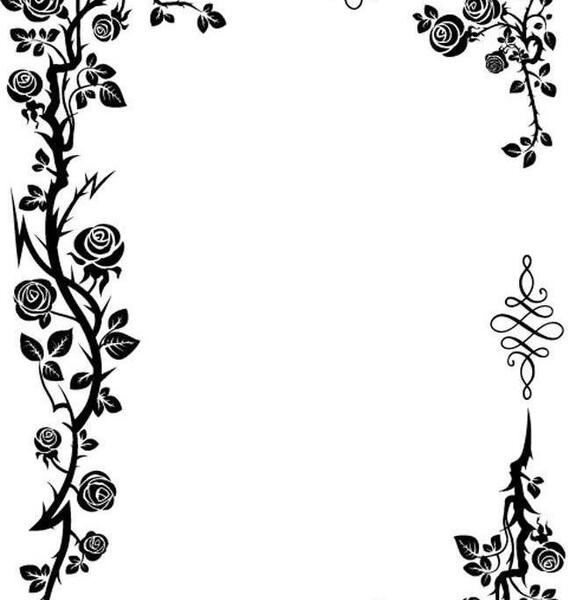 عکس مشکی حاشیه دار