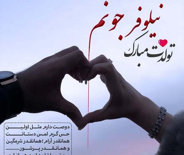 عکس تولدت مبارک نیلوفر