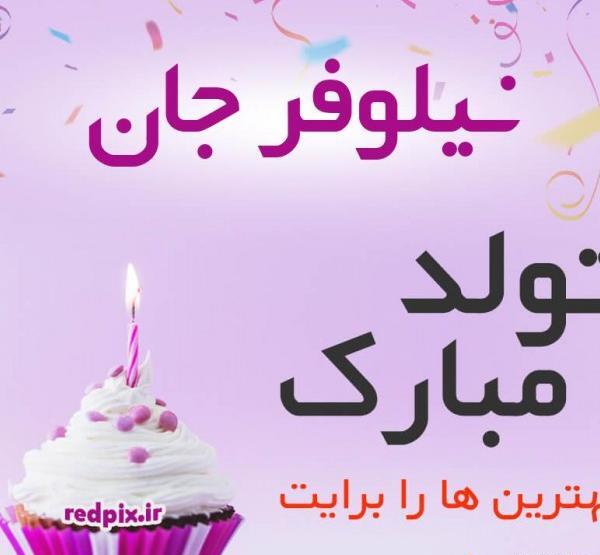 عکس تولدت مبارک نیلوفر