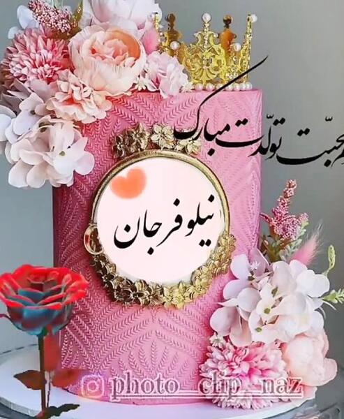 عکس تولدت مبارک نیلوفر