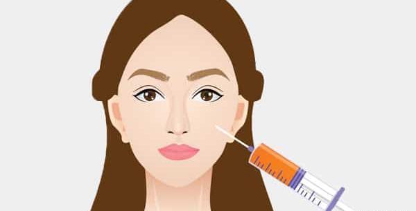 عکس ورم صورت بعد از تزریق ژل