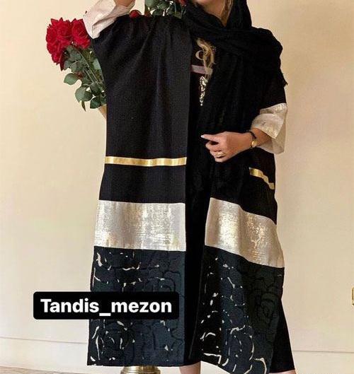 عکس پارچه ژاکارد مشکی