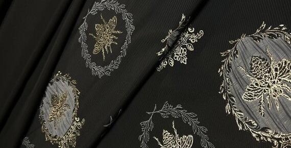 عکس پارچه ژاکارد مشکی