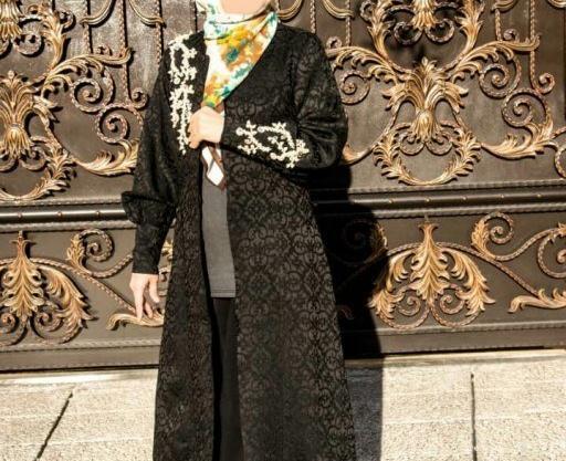 عکس پارچه ژاکارد مشکی