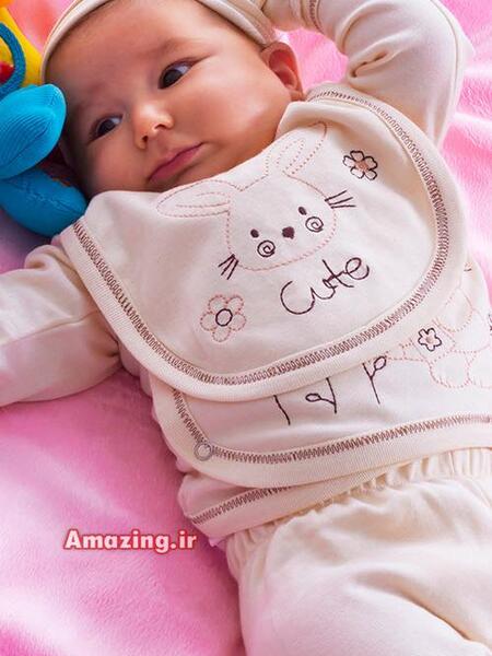 عکس نوزاد لباس دخترانه