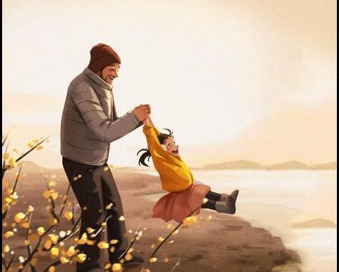 عکس نقاشی برای روز پدر ساده