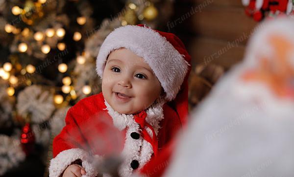 عکس نوزاد کریسمس