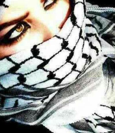 عکس پروفایل دختر با چفیه عربی