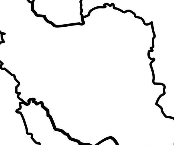 عکس سیاه نقشه ی ایران