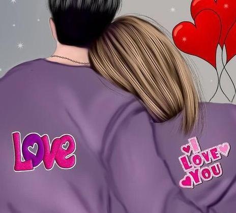 عکس عاشقانه کارتونی بامزه بدون متن