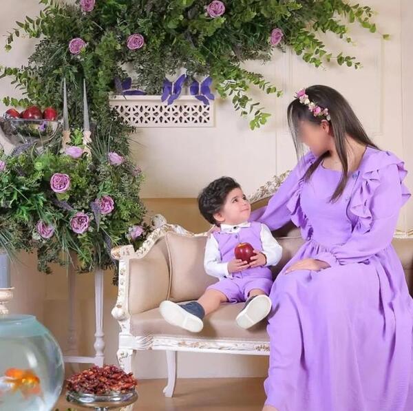ایده عکس تولد مادر پسری