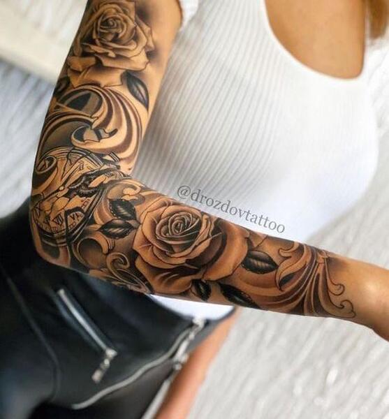 عکس تاتو روی ارنج دست