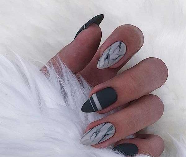 عکس ایده دیزاین ناخن ساده در خانه