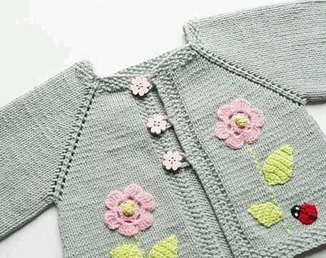 عکس بافت ژاکت دخترانه
