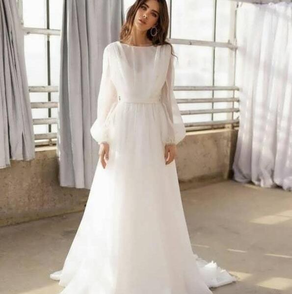 عکس لباس عروس سفید ساده