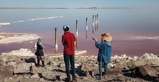 عکس هوایی جدید از دریاچه ارومیه
