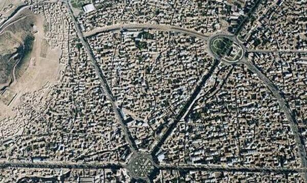 عکس نقشه هوایی همدان