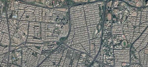 عکس نقشه هوایی همدان