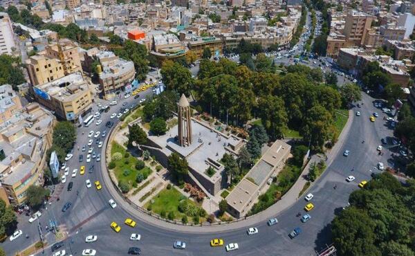 عکس نقشه هوایی همدان