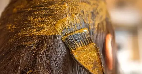عکس رنگ حنا روی مو