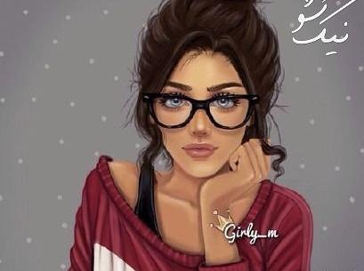 عکس دخترانه جذاب و شیک کارتون