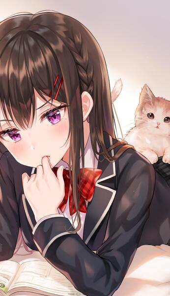 عکس انیمه دخترانه کیوت برای پروفایل