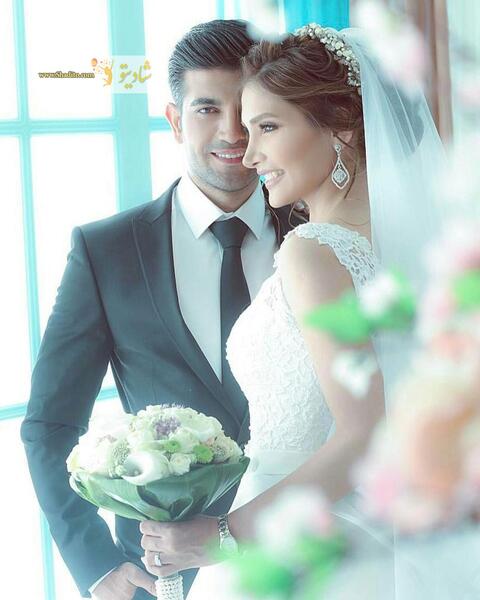ایده عکس آتلیه عروس و داماد