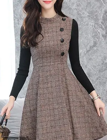عکس مدل سارافون پاییزه چهارخونه