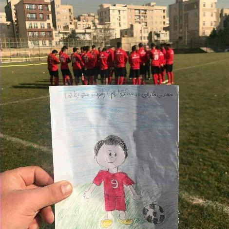 عکس نقاشی مهدی طارمی