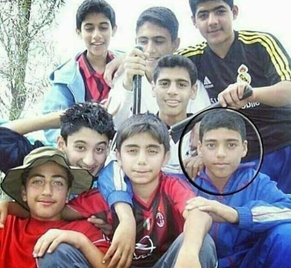 عکس کودکی مهدی طارمی